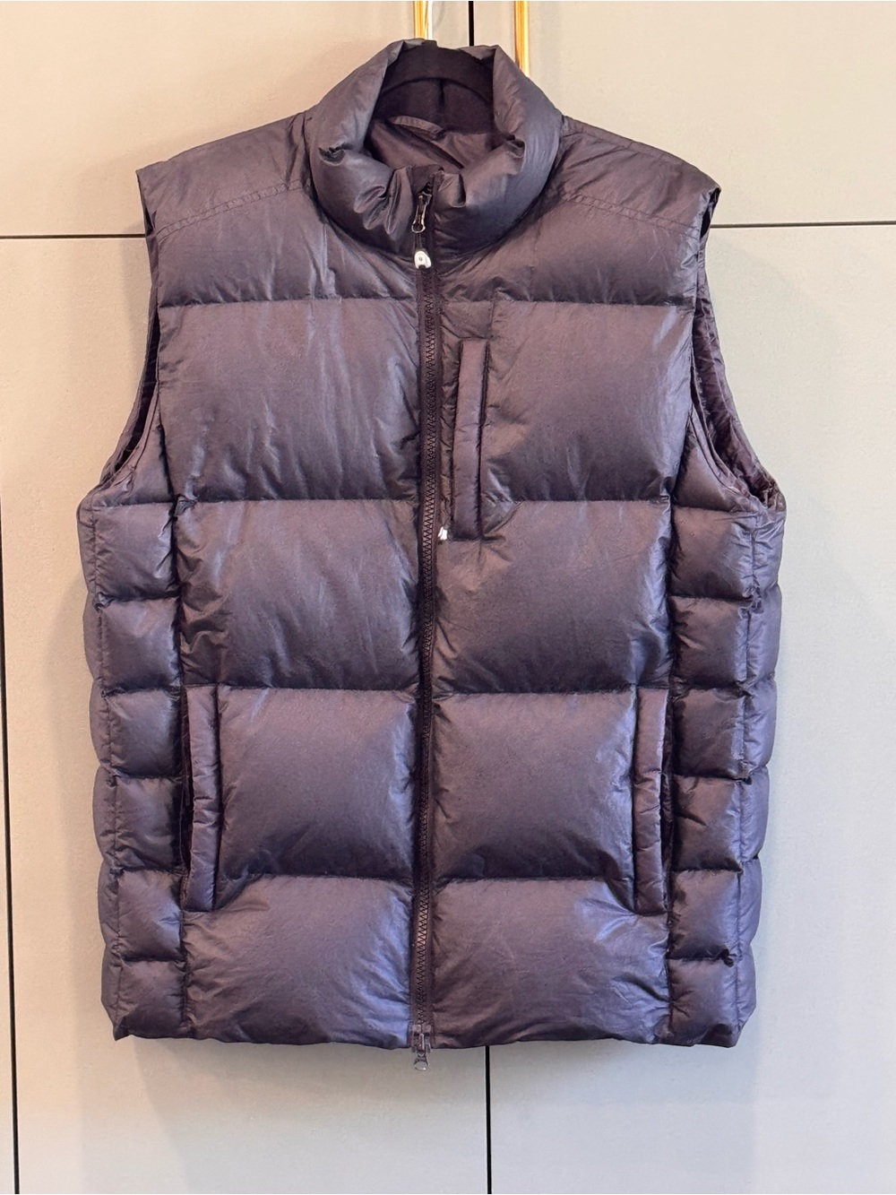 Vintage Lululemon Men's Quilted Puffer Vest - Black